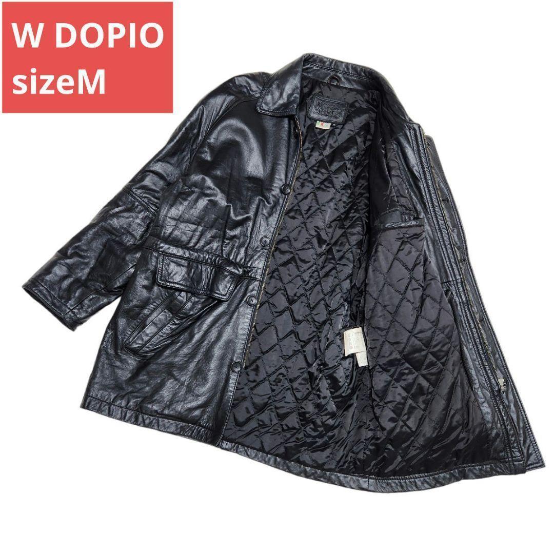 W DOPIO ブラック レザー ジャケット M 5,699円