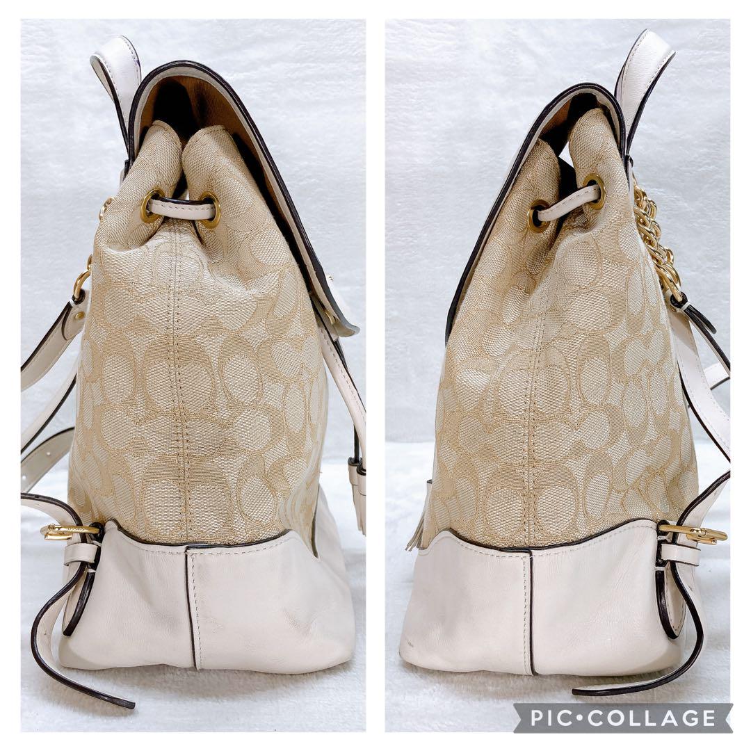✨綺麗✨COACH コーチ リュック サドル2 シグネチャー キャンバス ロゴ