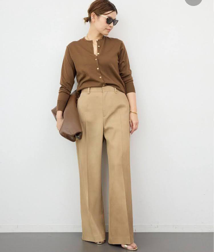 【送料込】 新品】Deuxieme カーディガンキャメル GIZA Classe*FF30 トップス