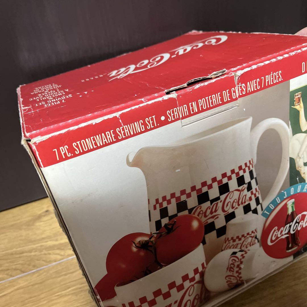 美品　Coca Cola Ceramic set コカコーラ 食器セット 陶器製