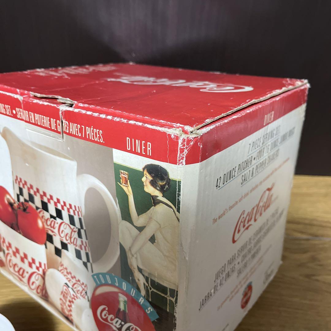 美品　Coca Cola Ceramic set コカコーラ 食器セット 陶器製