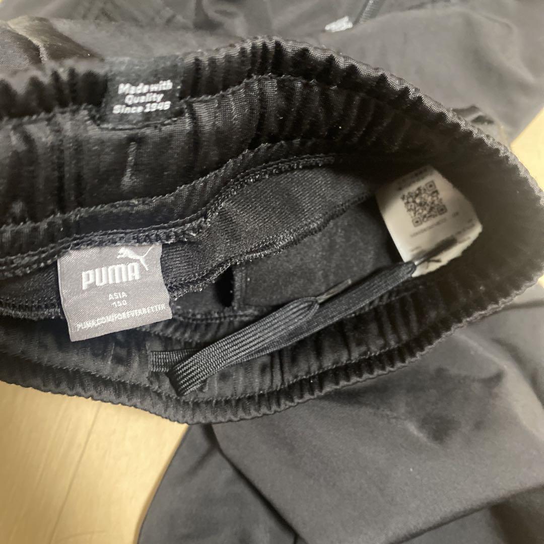 PUMA ジャージセット ブラック/ホワイト 150センチセットアップ