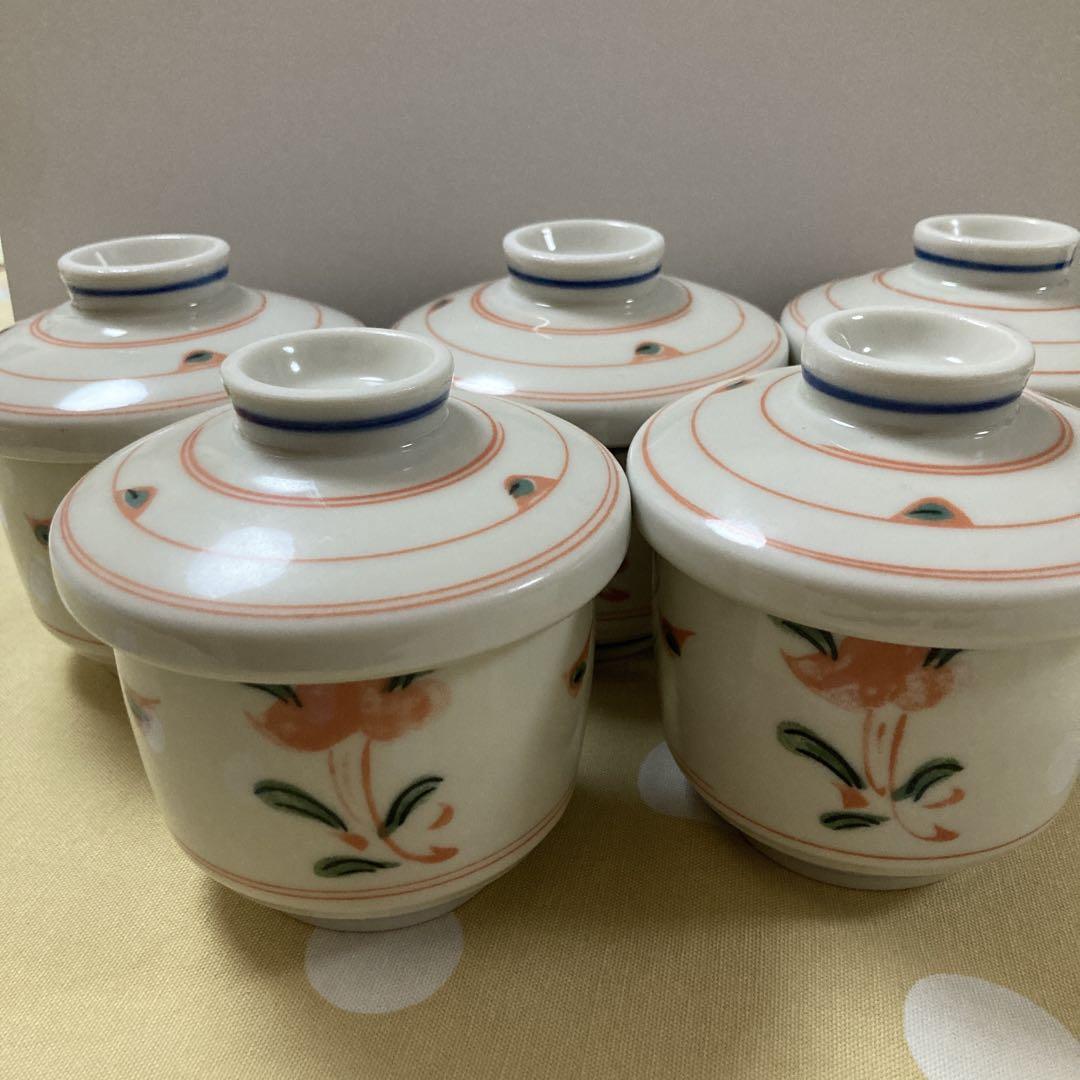 茶碗蒸し用 食器 5客セット ふたつき