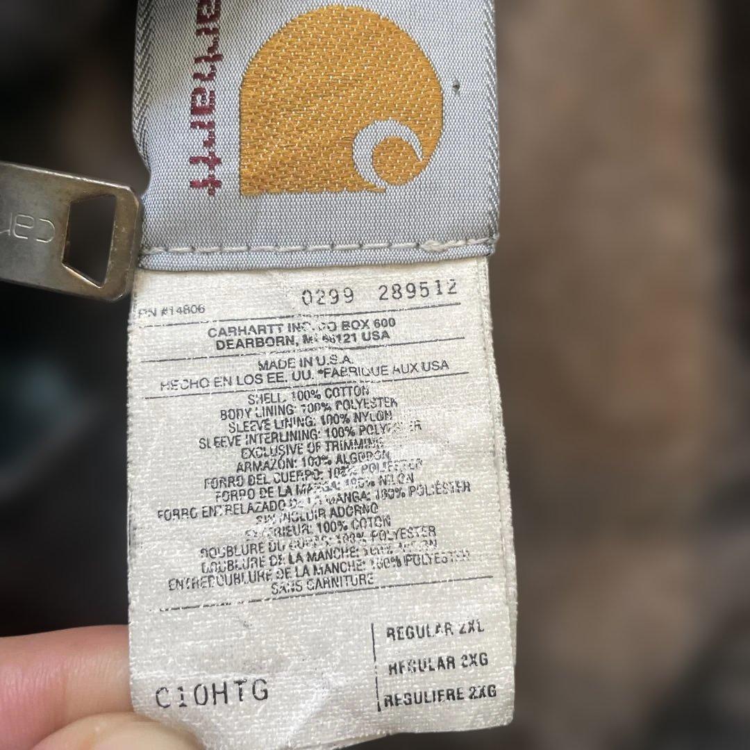 Carhartt ダックジャケット カバーオールUSA製 2XL
