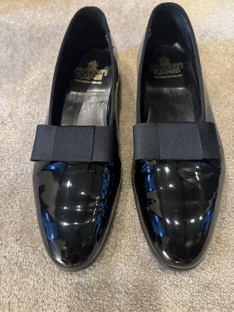 極美品 CROCKETT & JONES オペラパンプス 8.5E/27cm