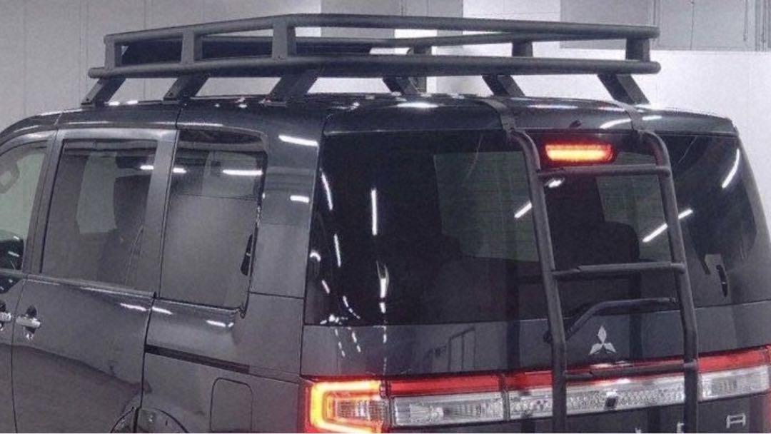三菱デリカd5 大型スチールルーフラック
