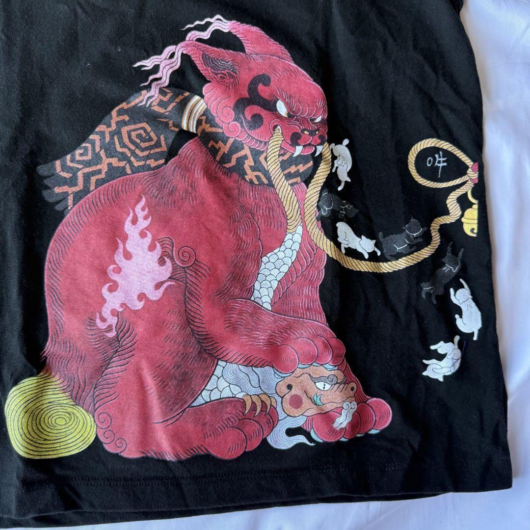 希少美品❤️【石黒亜矢子コラボ】グラニフ Tシャツ 阿吽猫