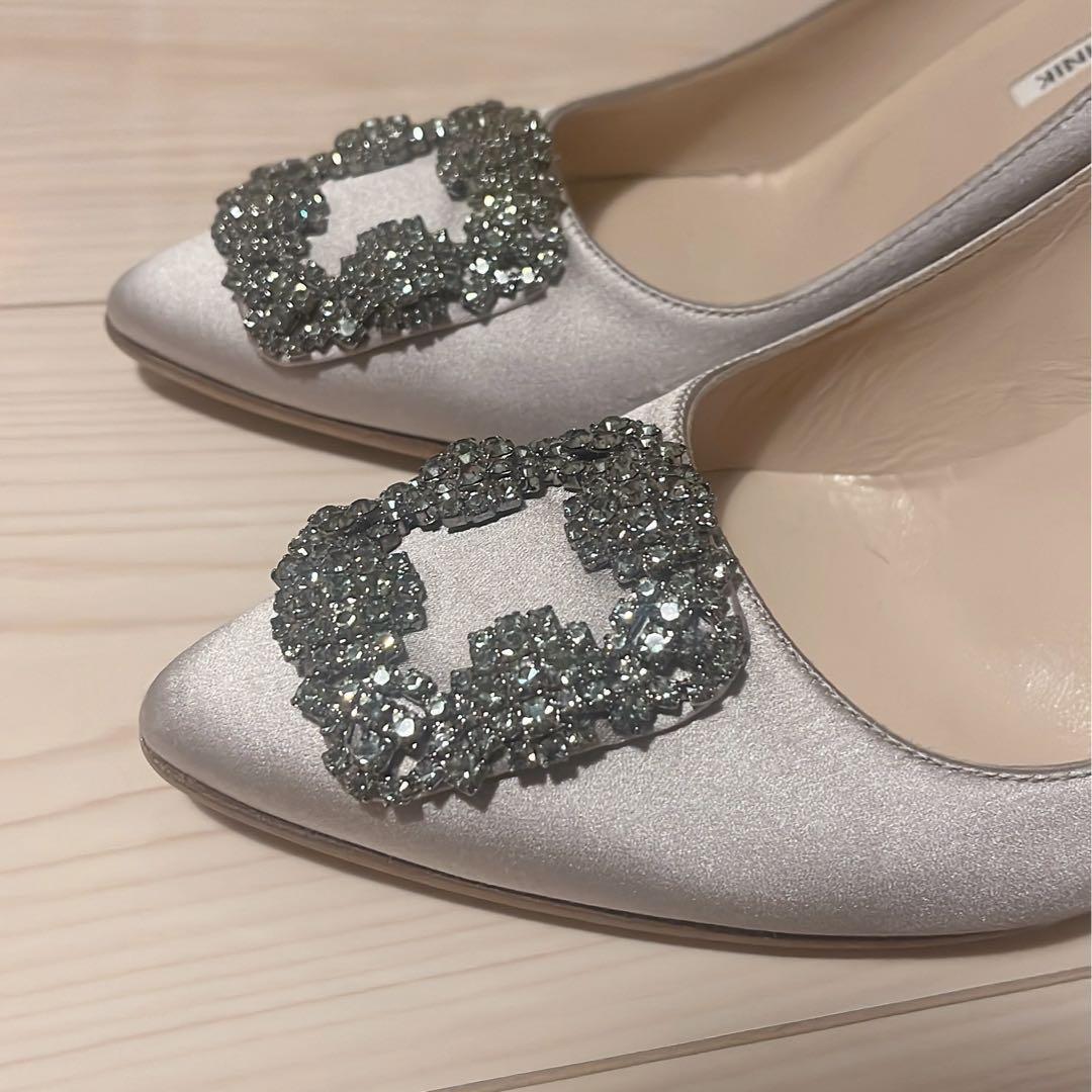 MANOLO BLAHNIK マノロブラニク　ハンギシ　フラット　パンプス
