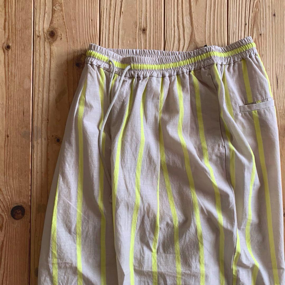 ウーヴェル今季購入新品タグ付き未使用品　ストライプパンツ