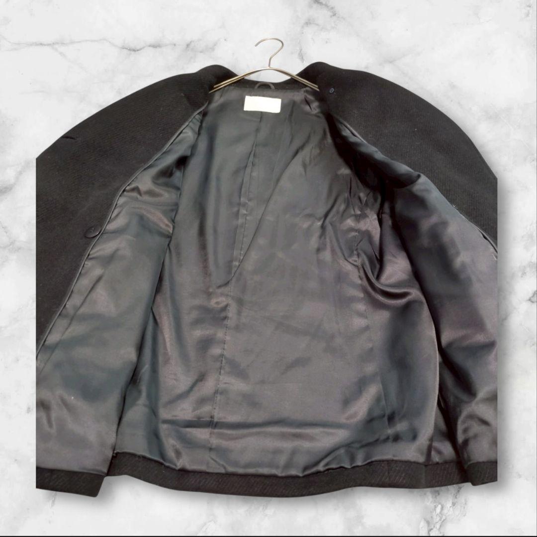 極美品✨ ブラックバレット アンゴラ カシミア混  ウールハーフコート M 未使用 カシミア アンゴラ混 Gainer ゲイナー メンズ コート