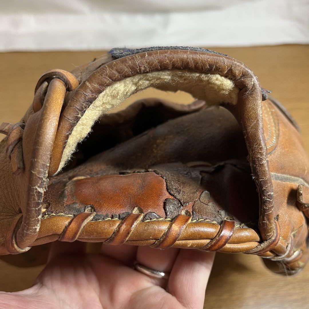 訳あり ミズノ ワールドウィン 一般硬式 グローブ グラブ 内野用 良品 記名跡