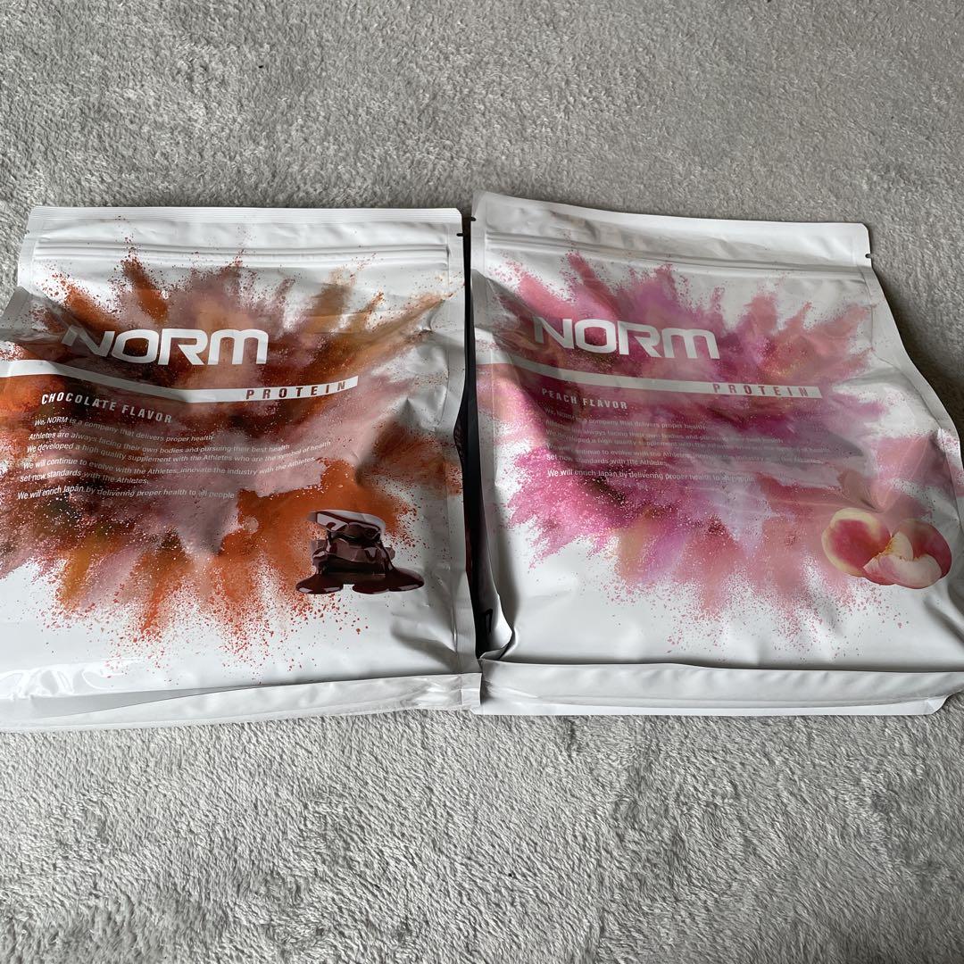 NORM プロテイン チョコレート＆ピーチ 2袋セット