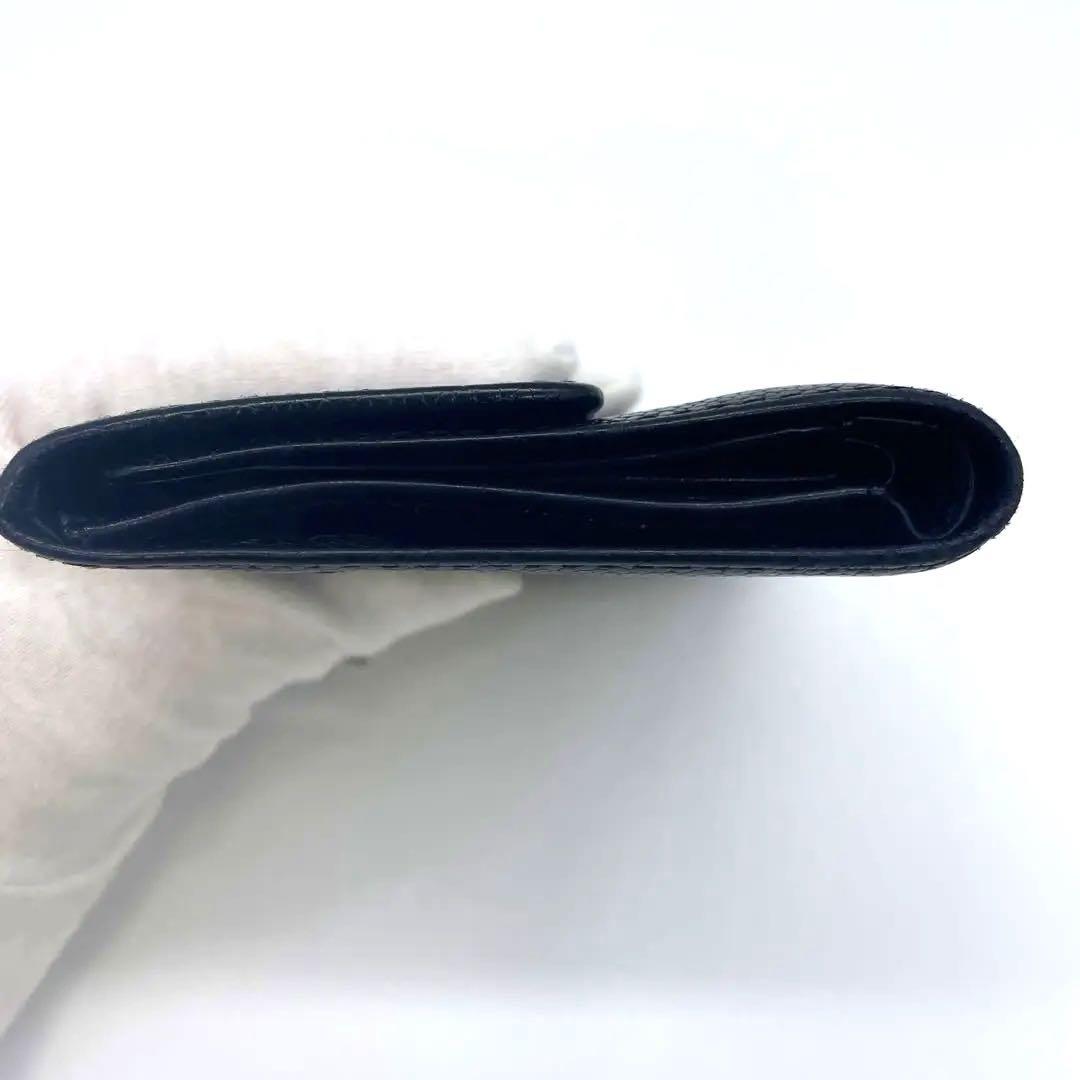 CHANEL マトラッセ折り財布 ブラック