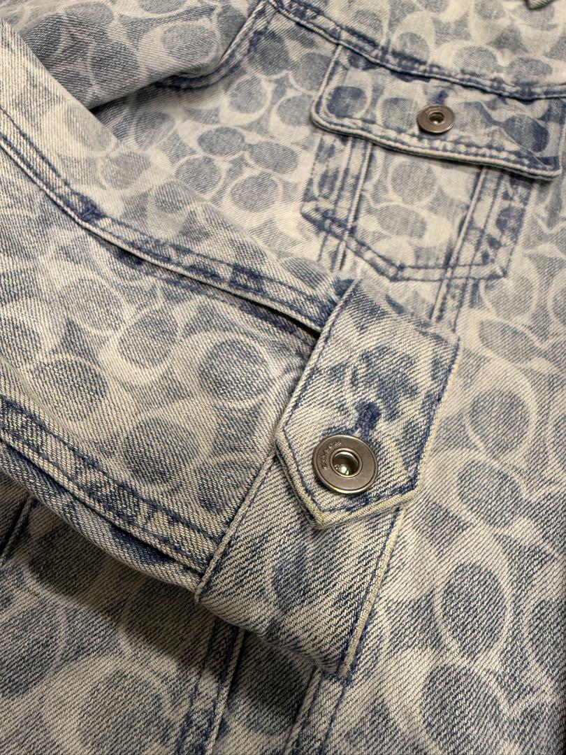 coach（コーチ）パターンデニムジャケット ライトブルー