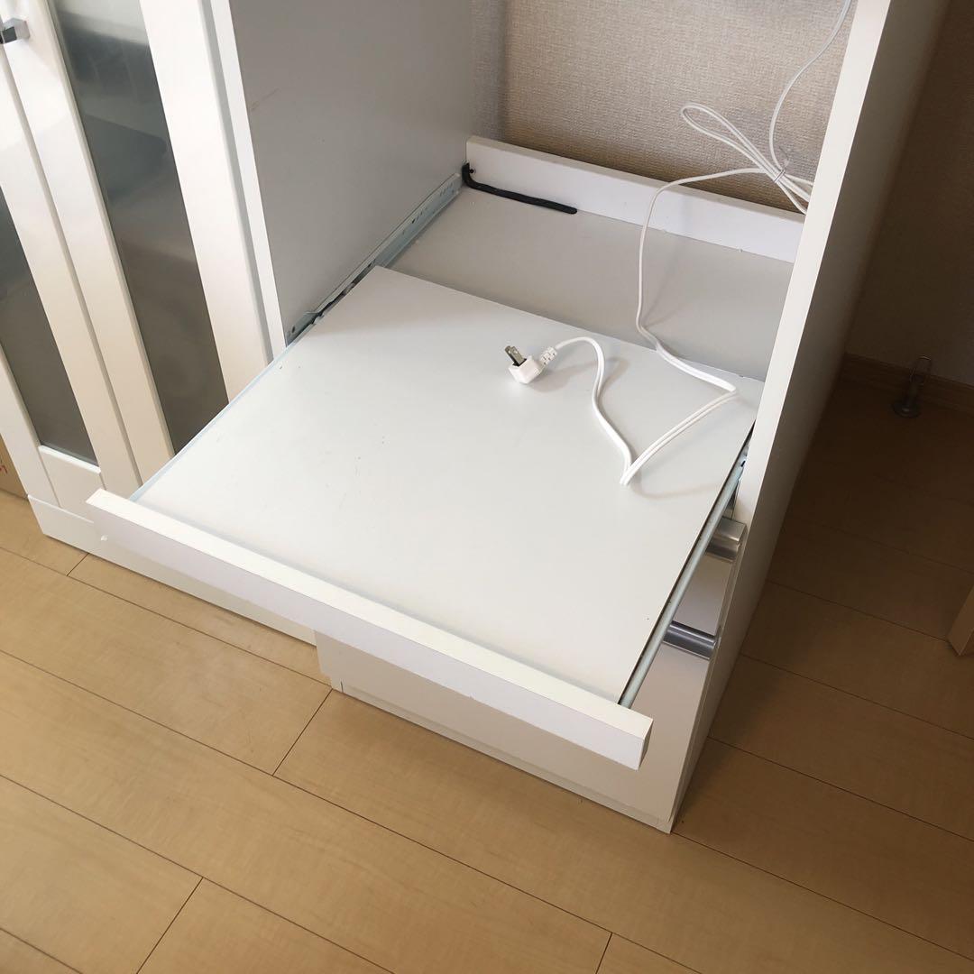 レンジボード　引き出し　コンセント一口