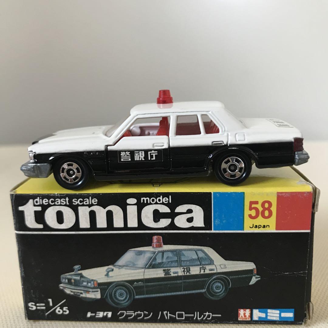 トミカ黒箱日本製No.58TOYOTAクラウンパトロールカー トミカ NO.58 トヨタ クラウン パトロールカー 黒箱（耳無し