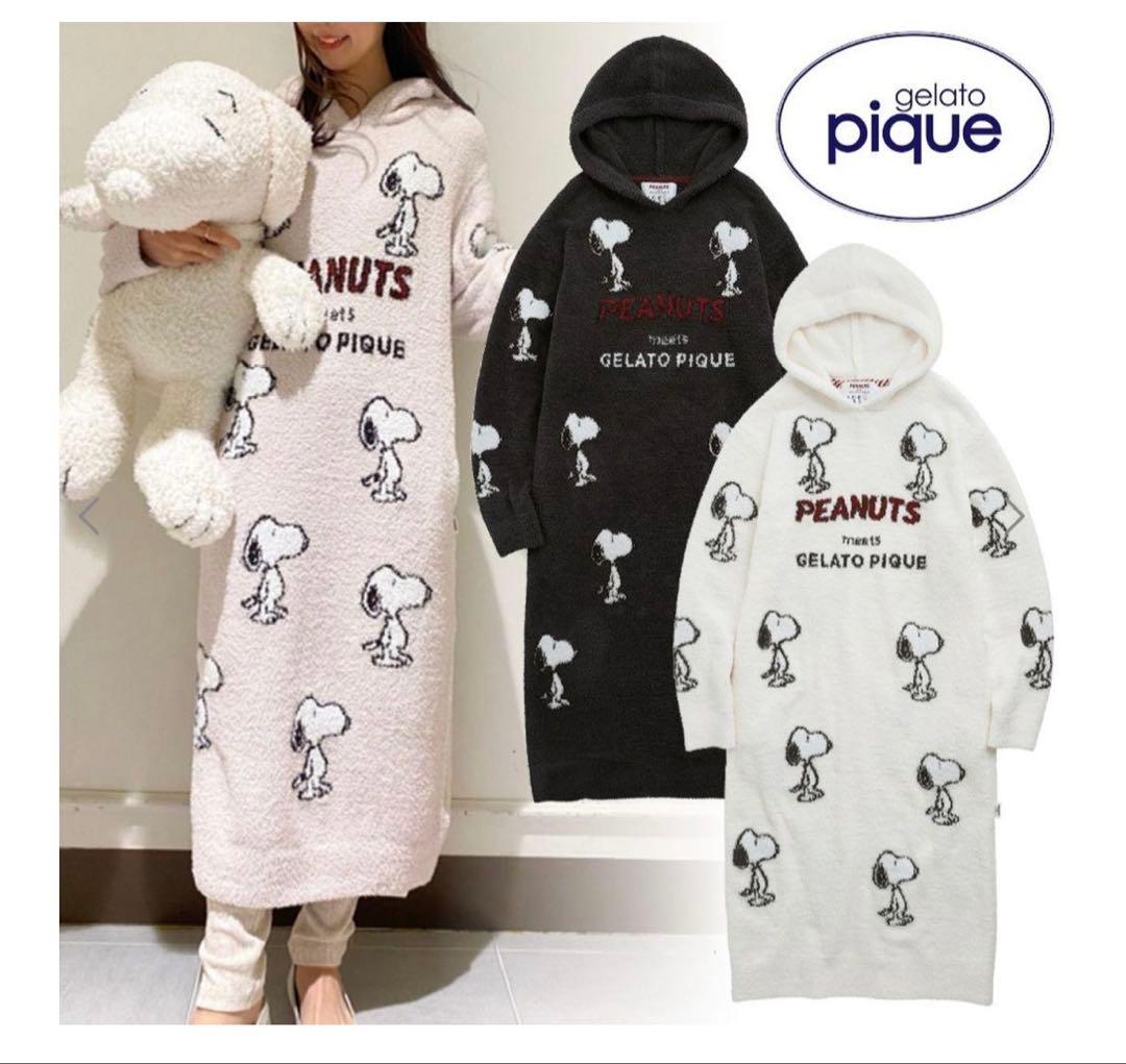 poteito pique スヌーピー ジャガードワンピース SIZE gelato pique