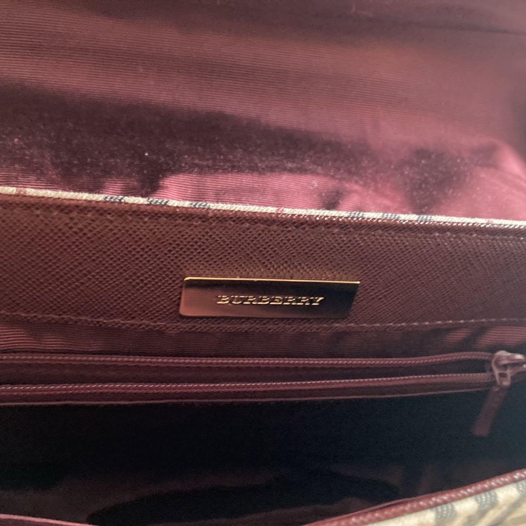 Burberry チェック柄 ハンドバッグ
