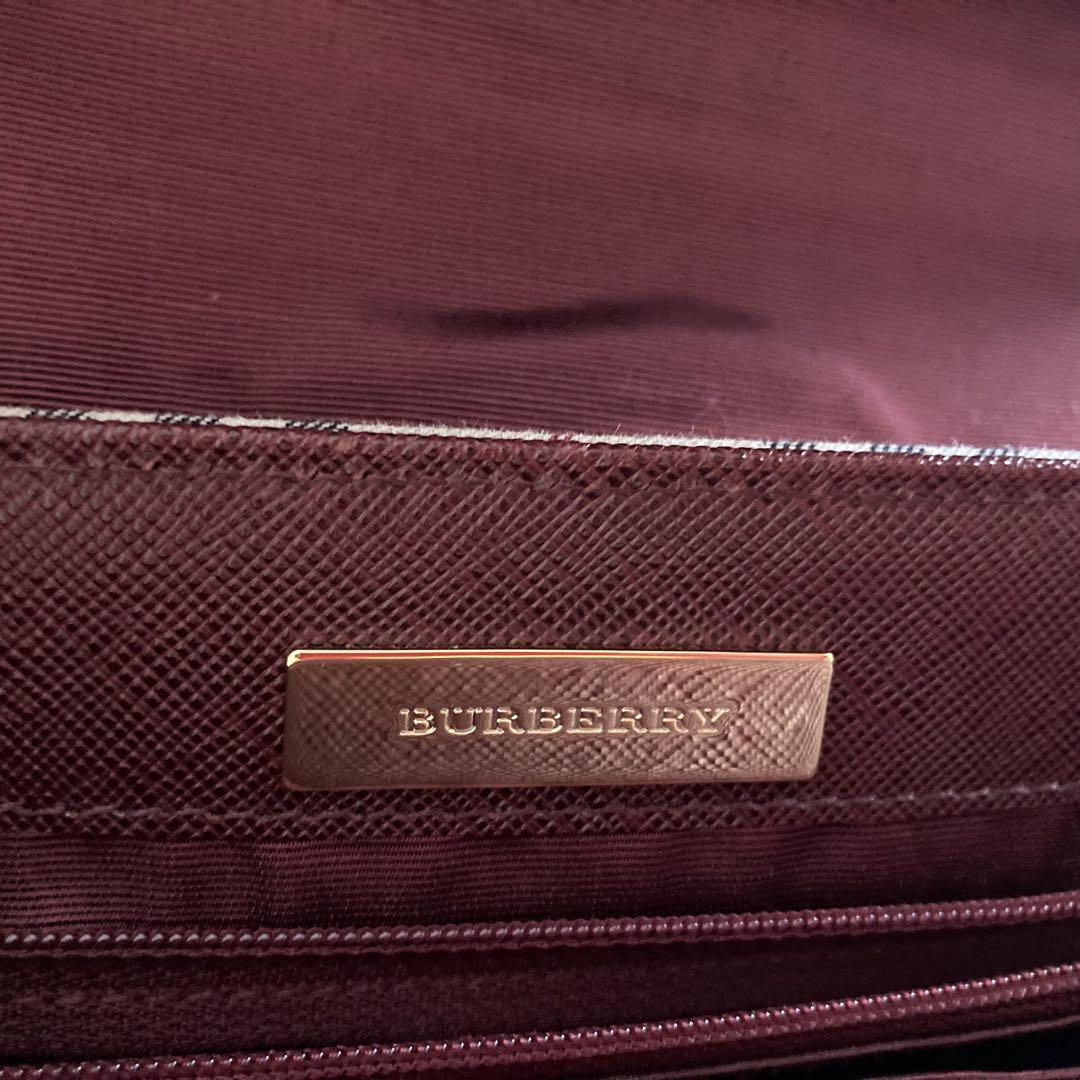 Burberry チェック柄 ハンドバッグ