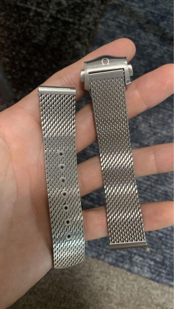 OMEGA オメガ ベルト ステンレススチール メッシュブレスレット20mm