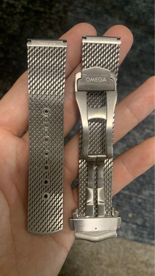 OMEGA オメガ ベルト ステンレススチール メッシュブレスレット20mm