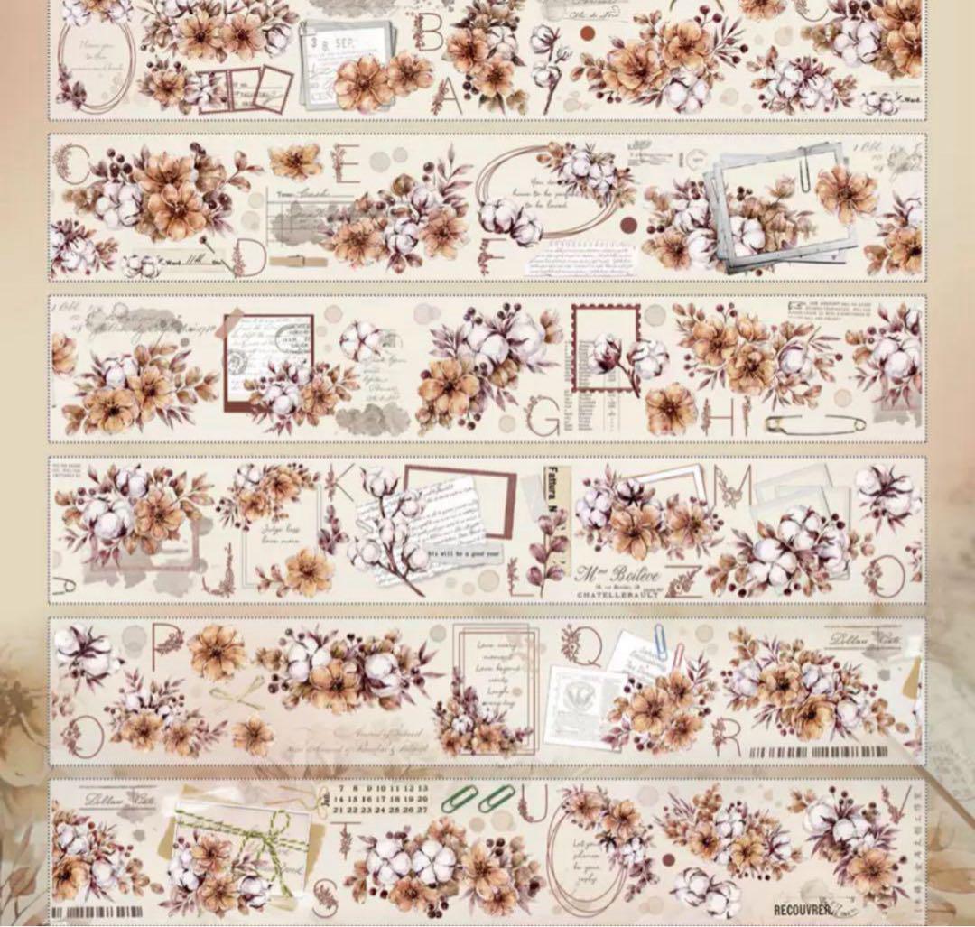 NO.824】海外マステ PET 200㎝コラージュ デコ - メルカリ
