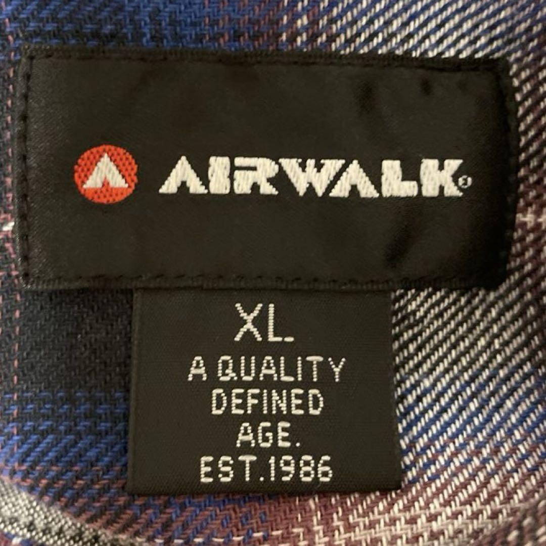 AIRWALK オンブレチェックシャツ　エアウォーク　2ポケット