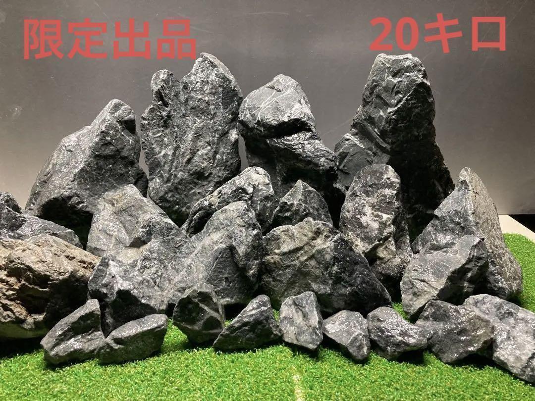 4[新品 XL付]清流石20キロ☆水槽 レイアウト 青龍石 龍王石 ADA 石組 - メルカリ