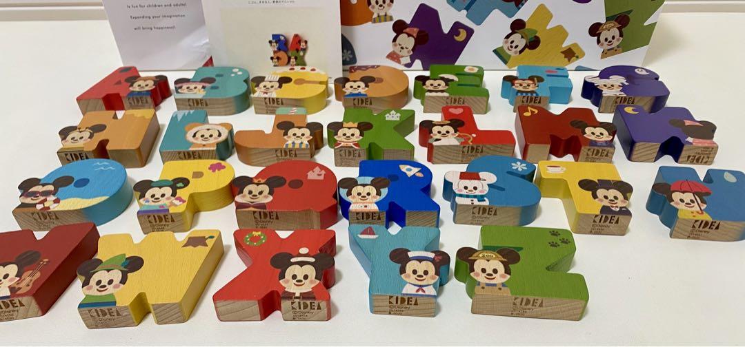 未使用【Disney KIDEA】 ディズニーキディア アルファベット 26文字
