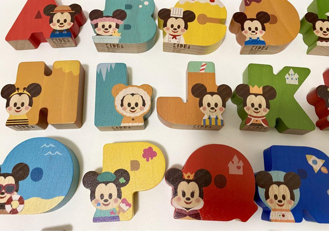 未使用【Disney KIDEA】 ディズニーキディア　アルファベット　26文字