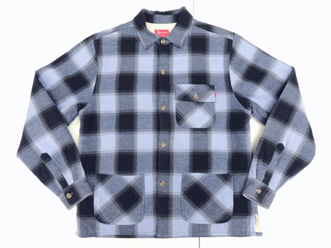 SUPREME バッファロー チェック 裏ボア シャツ M 木村拓哉 SUPREME バッファロー チェック 裏ボア シャツ M 木村拓哉