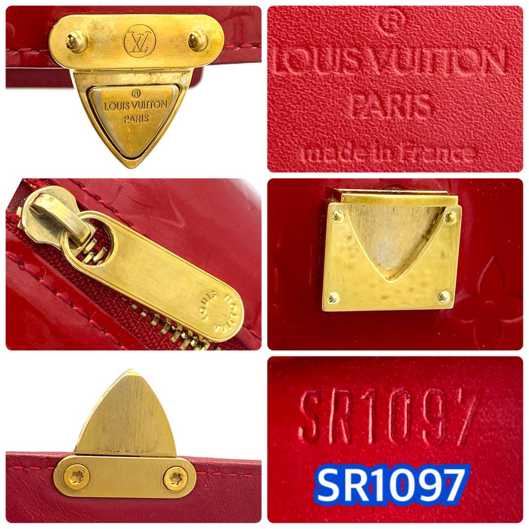 ルイヴィトン モノグラム ヴェルニ コアラ　レッド 三つ折財布 J50