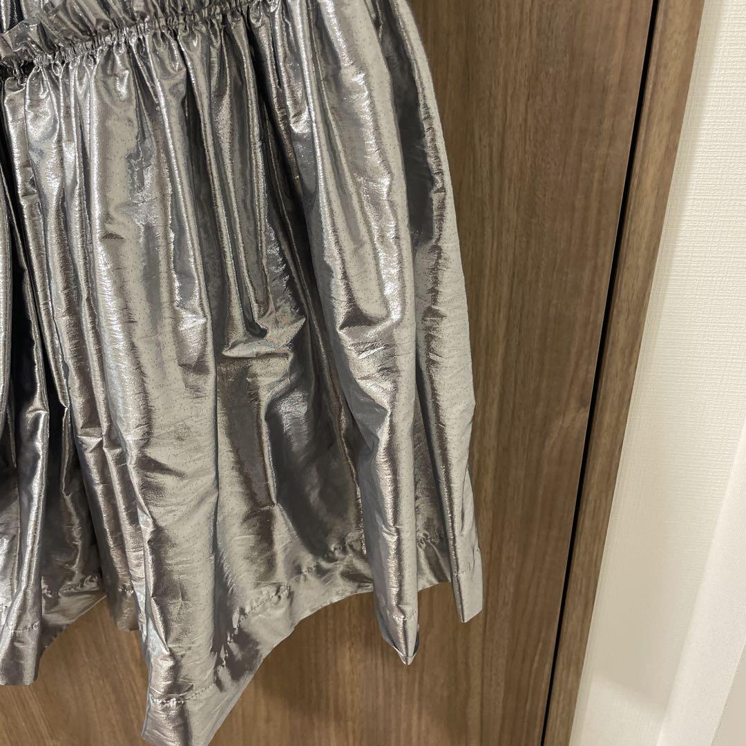 LITMUS HerPraha silver skirt ギャザースカート LITMUS HerPraha silver skirt ギャザースカート スカート