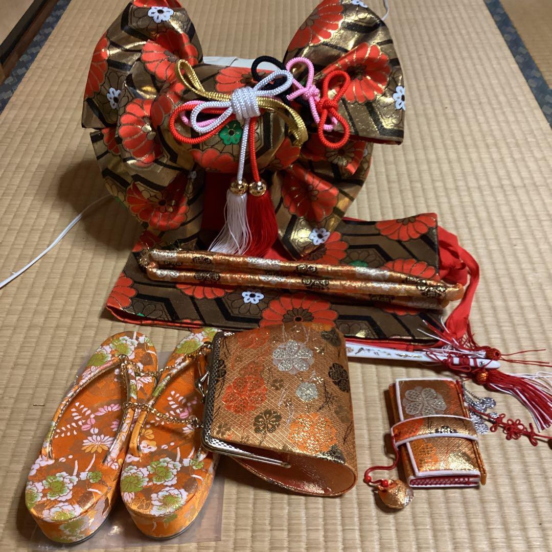七五三七歳用フルセット　帯幅18センチ　草履21センチ