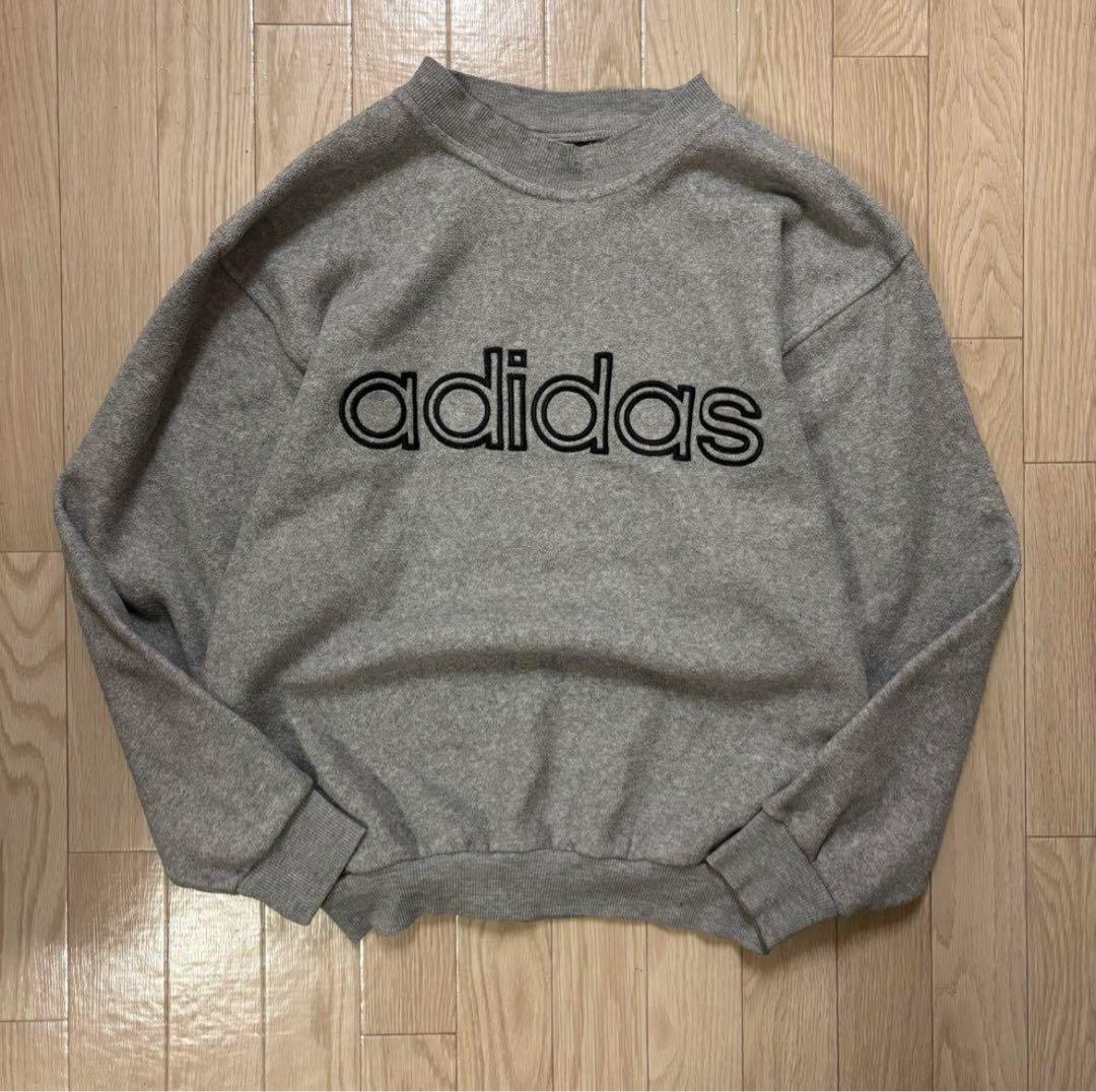 アメリカ通販ファッション スウェット フリース adidas 90s オールドアディダス メルカリ - トップス