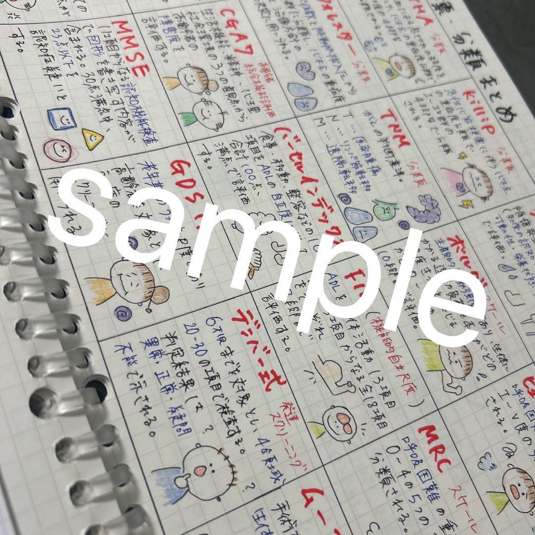 看護学生　付箋ノート　看護師国家試験対策　第114回