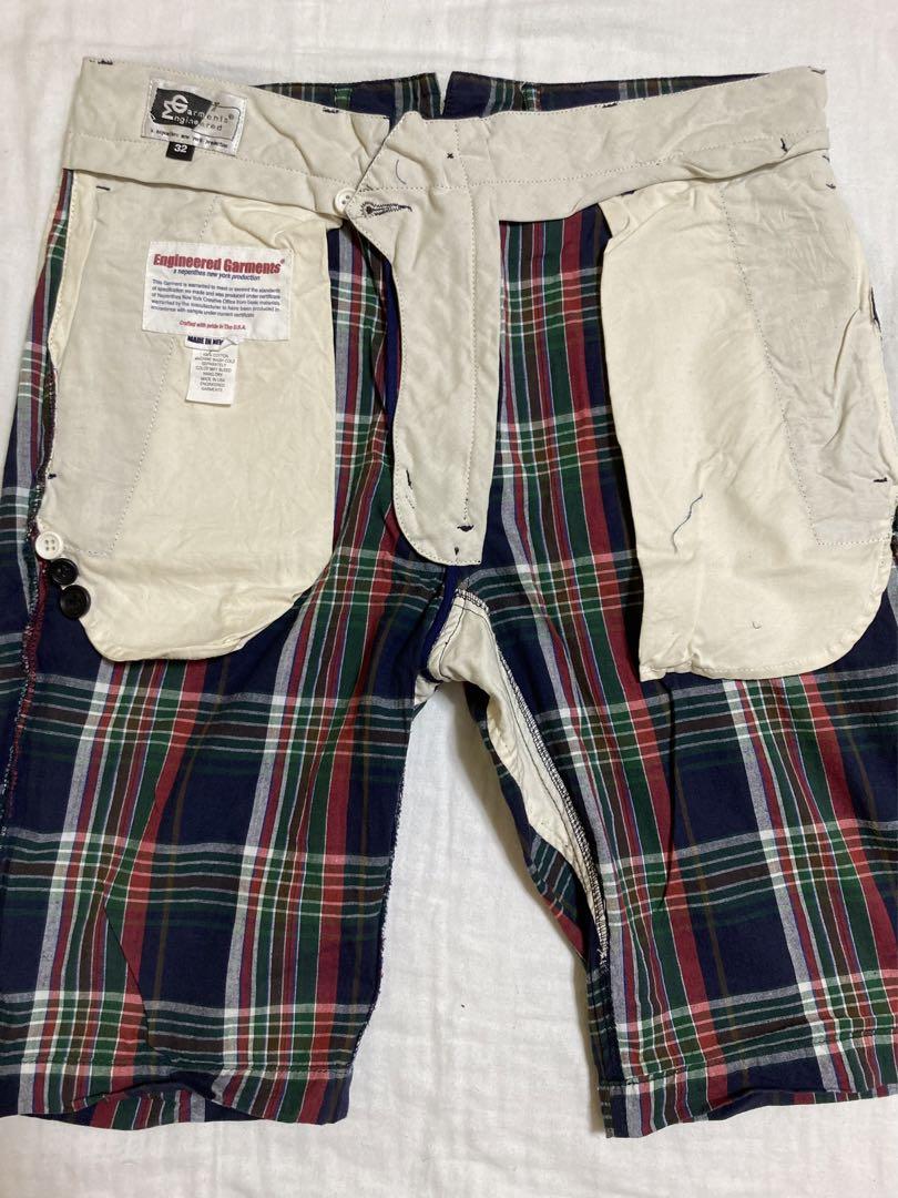 エンジニアード・ガーメンツ14SS マドラスチェックシンチショーツ w32 新品