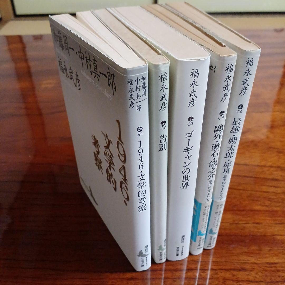 福永武彦講談社文芸文庫5冊セットです。