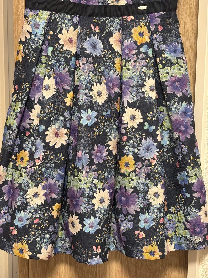 ANNA SUI mini アナスイミニＬサイズ花柄 ワンピース