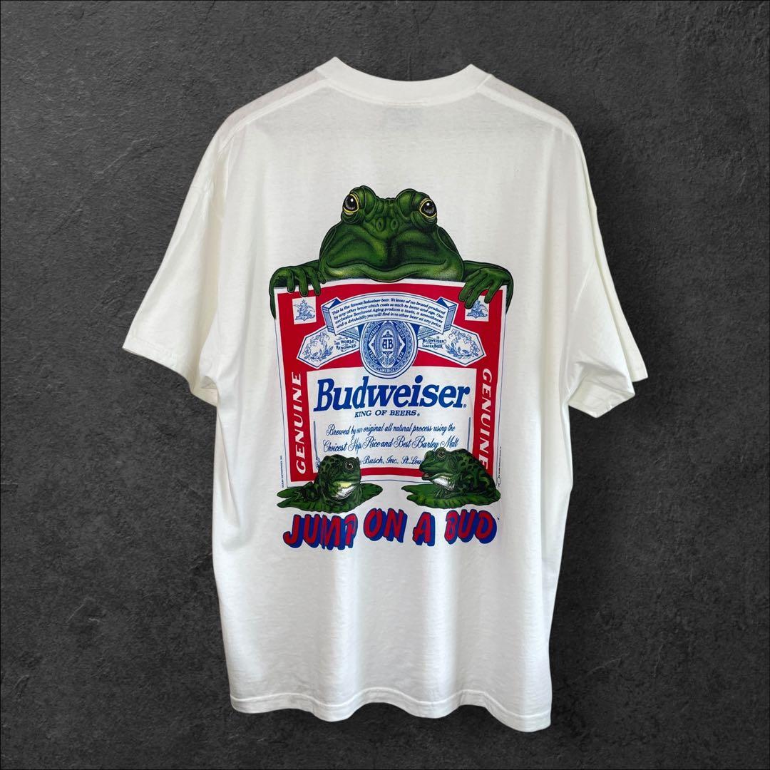 激レア 90s Budweiser カエル 両面プリントTシャツ Lee 2XL