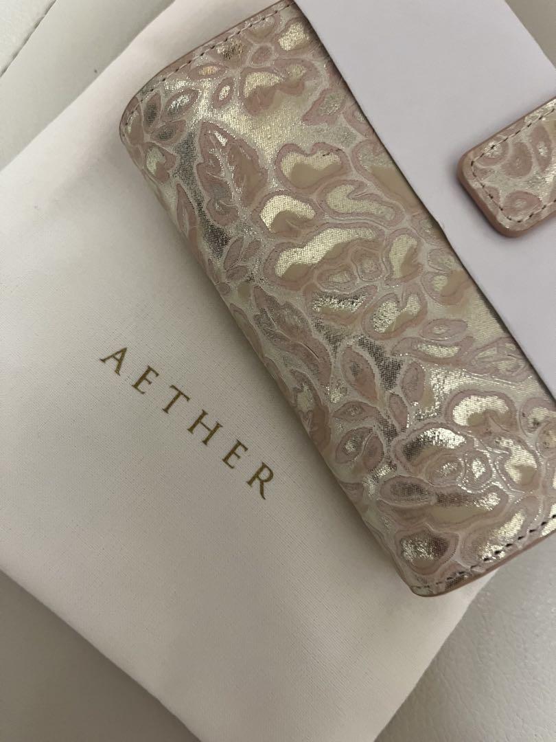 AETHER ローズ　エーテル　財布　シュクレ　二つ折り　新品未使用 小物