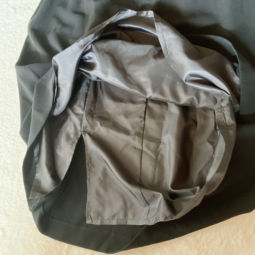 東京ソワール【大きいサイズ19】七分袖ブラックフォーマルワンピース