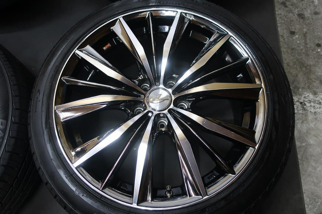 アサドジャット様送料込 レオニス 18×8J +42 バリ溝 225/45R18