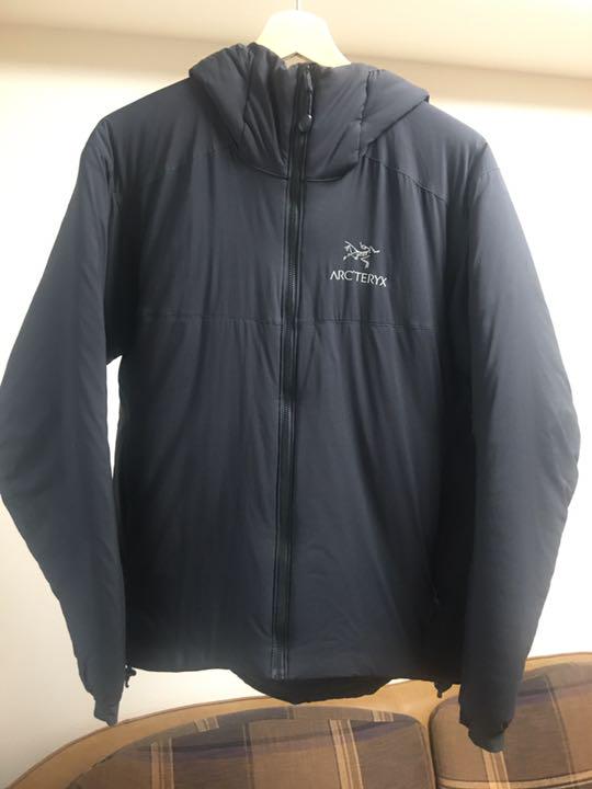 42%割引ブラック系,S激安な ARC'TERYX アークテリクス アトムAR 激安アウトレットストア アークテリクス S ネイビー アトムARフーディ ナイロンジャケット
