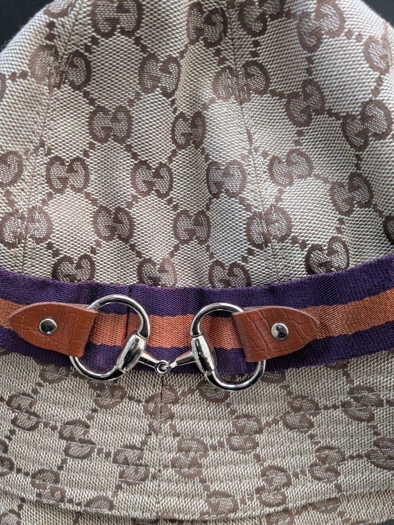 GUCCI GGパターン バケットハット Mサイズ