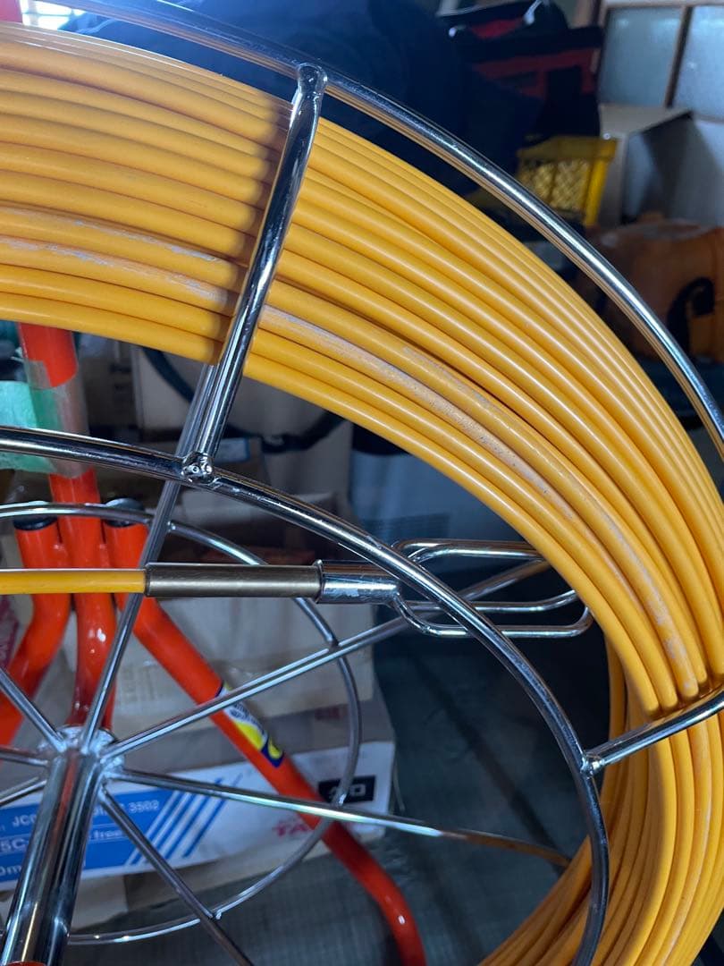 ミノル工業 スーパーイエロー（リール付） E-4123R 1点