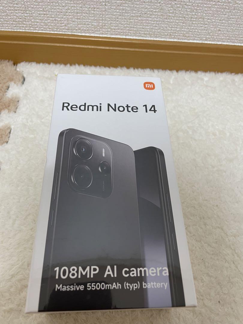 新品未開封RedmiNote14Midnight Black 6GB/128GB 新品未開封RedmiNote14Midnight Black 6GB/128GB