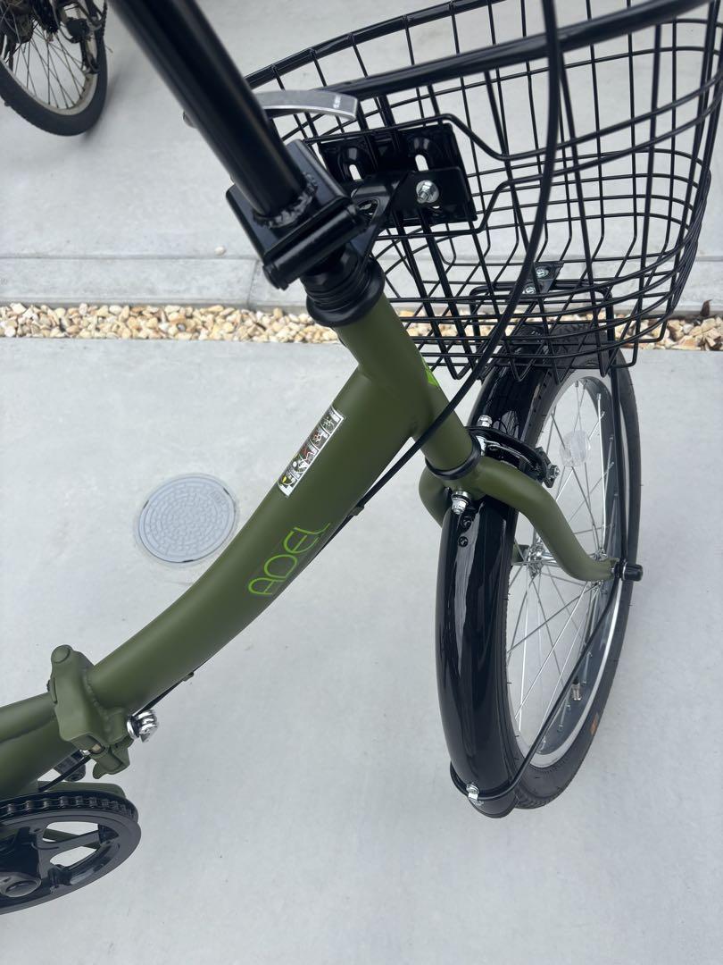【お取り寄せ】 折りたたみ自転車 カーキ 20インチ アーデル 自転車本体