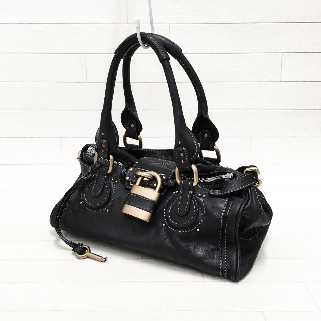☆超美品・シリアル付☆ Chloé パディントン ミディアム レザーハンドバッグ