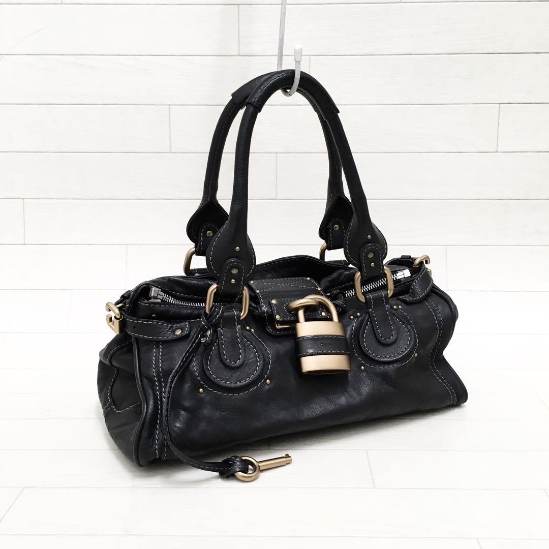 ☆超美品・シリアル付☆ Chloé パディントン ミディアム レザーハンドバッグ